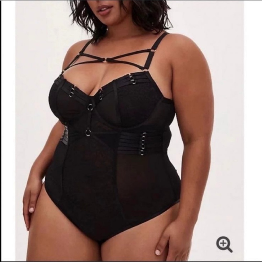 NWT torrid harness caged open back bodysuit - Picture 2 of 6